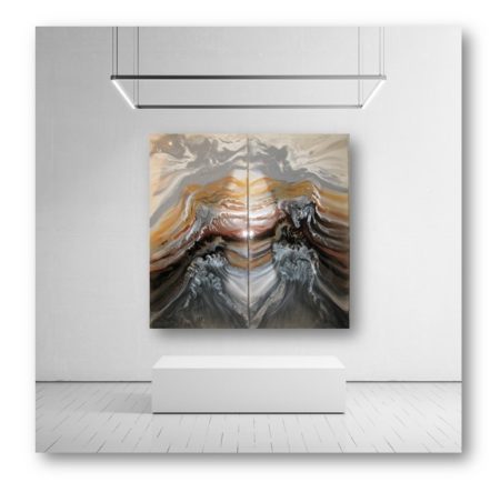 canyons room 13 - Original Contemporary Abstract Art Heidel and Raya Bethel